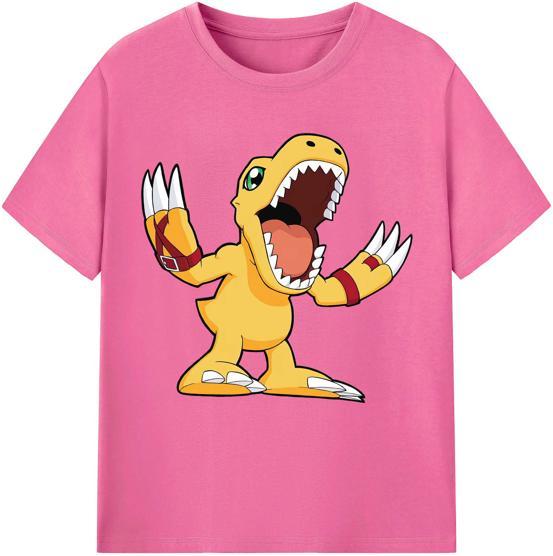 （画像用） Digimon デジタルモンスター/デジモン レディースカジュアルプリントTシャツ（綿100％）